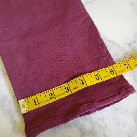 Ann Taylor Jeans Modern Fit Berry Low Rise 0 - Picture 10 of 11